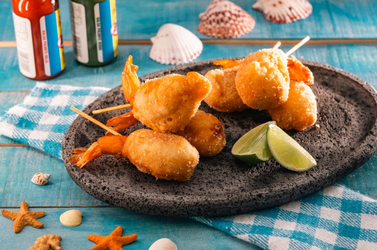 receta de banderillas de camarón
