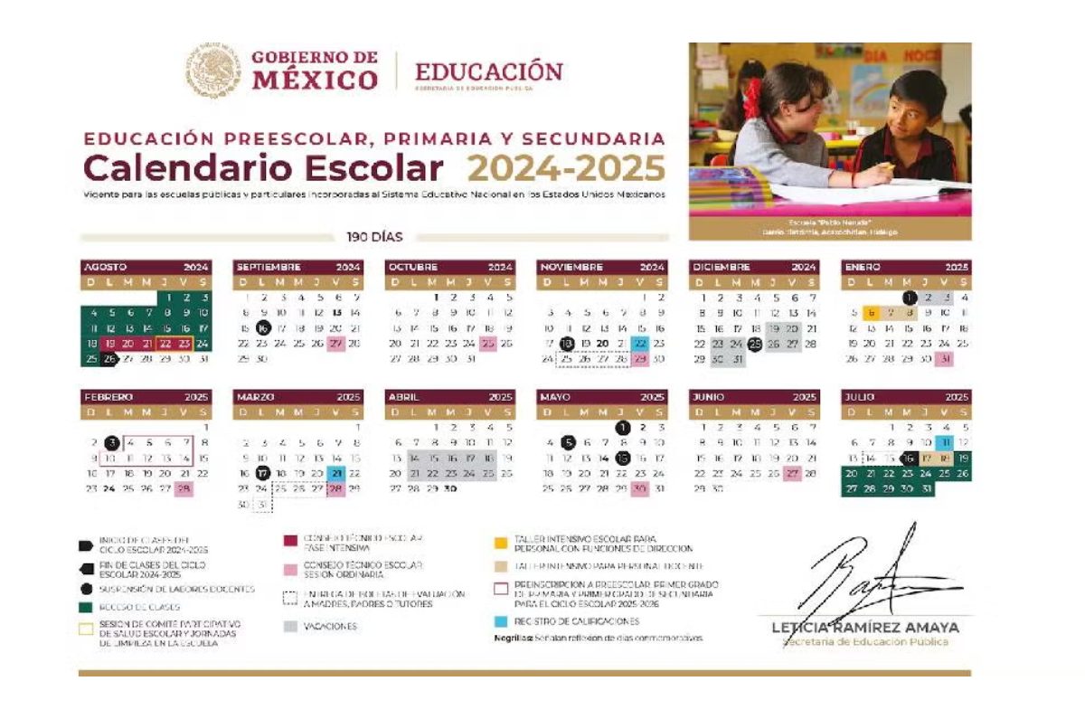 Calendario Escolar 2025