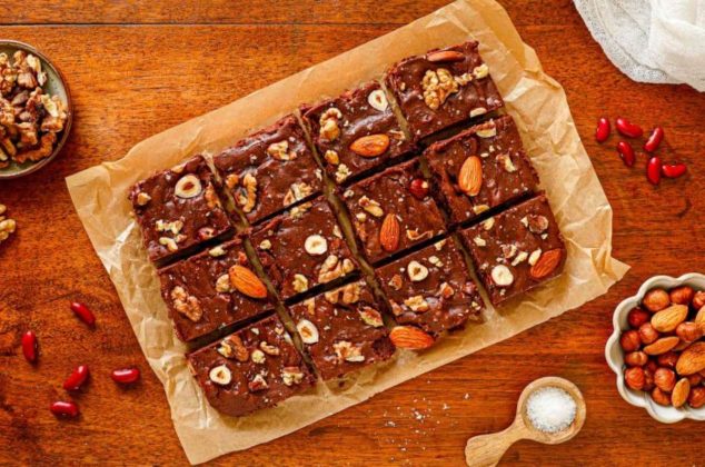 ¡Brownies saludables! Sin harinas refinadas ni azúcar, pero deliciosos