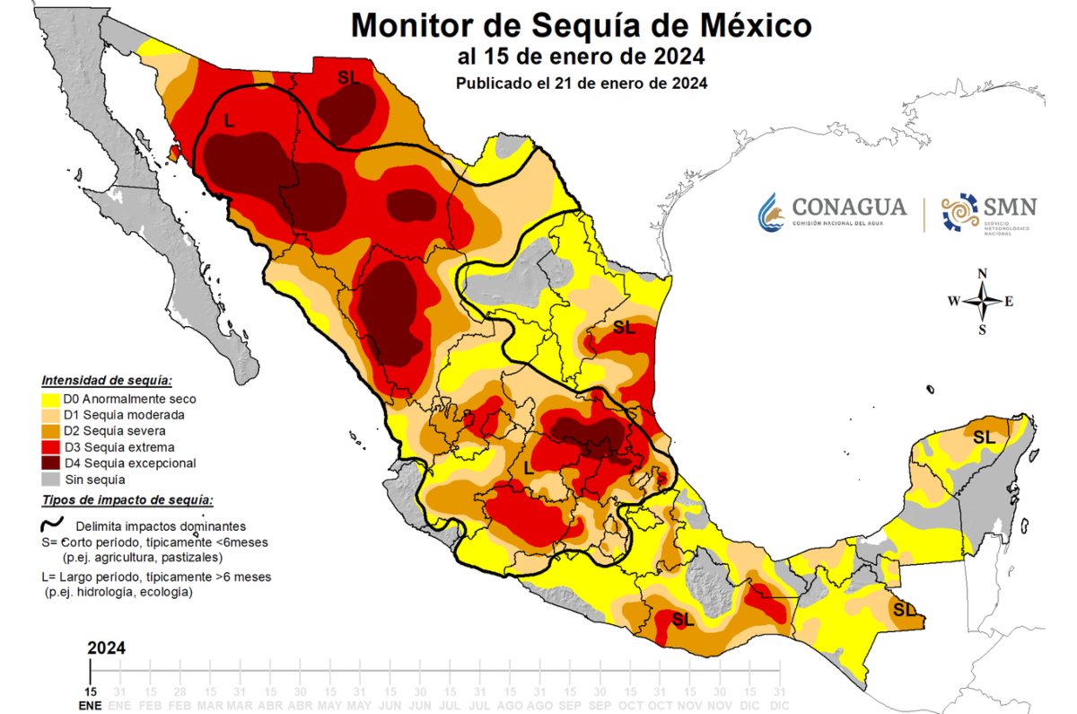 mapa de calor en México