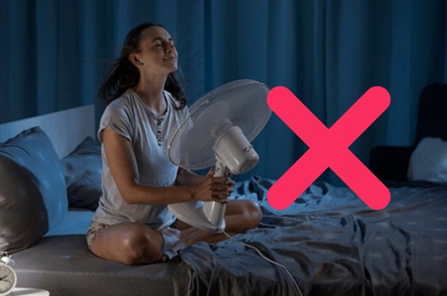 Por estas razones no de debes dormir toda la noche con el ventilador encendido