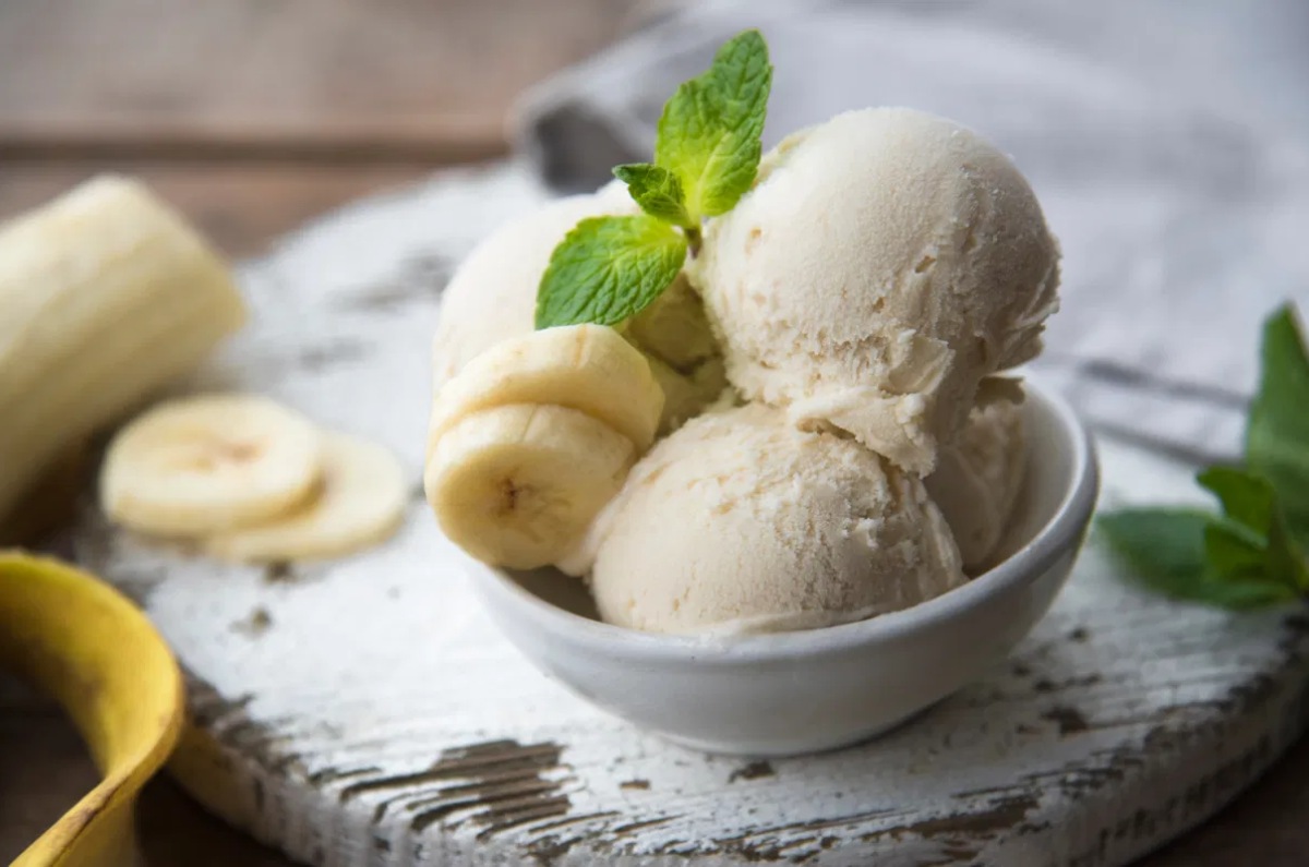 Helado de plátano