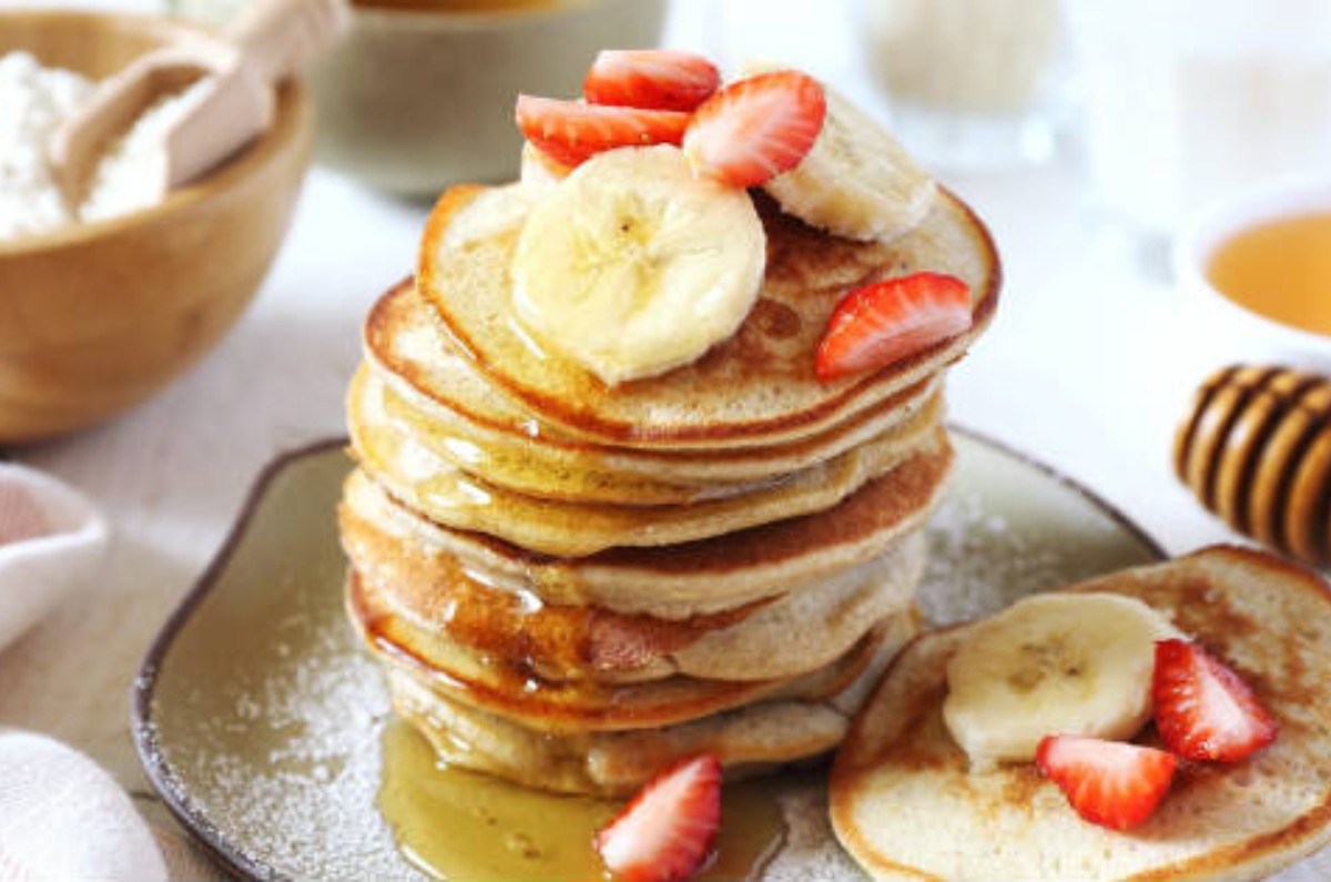 Hot cakes de avena y plátano 
