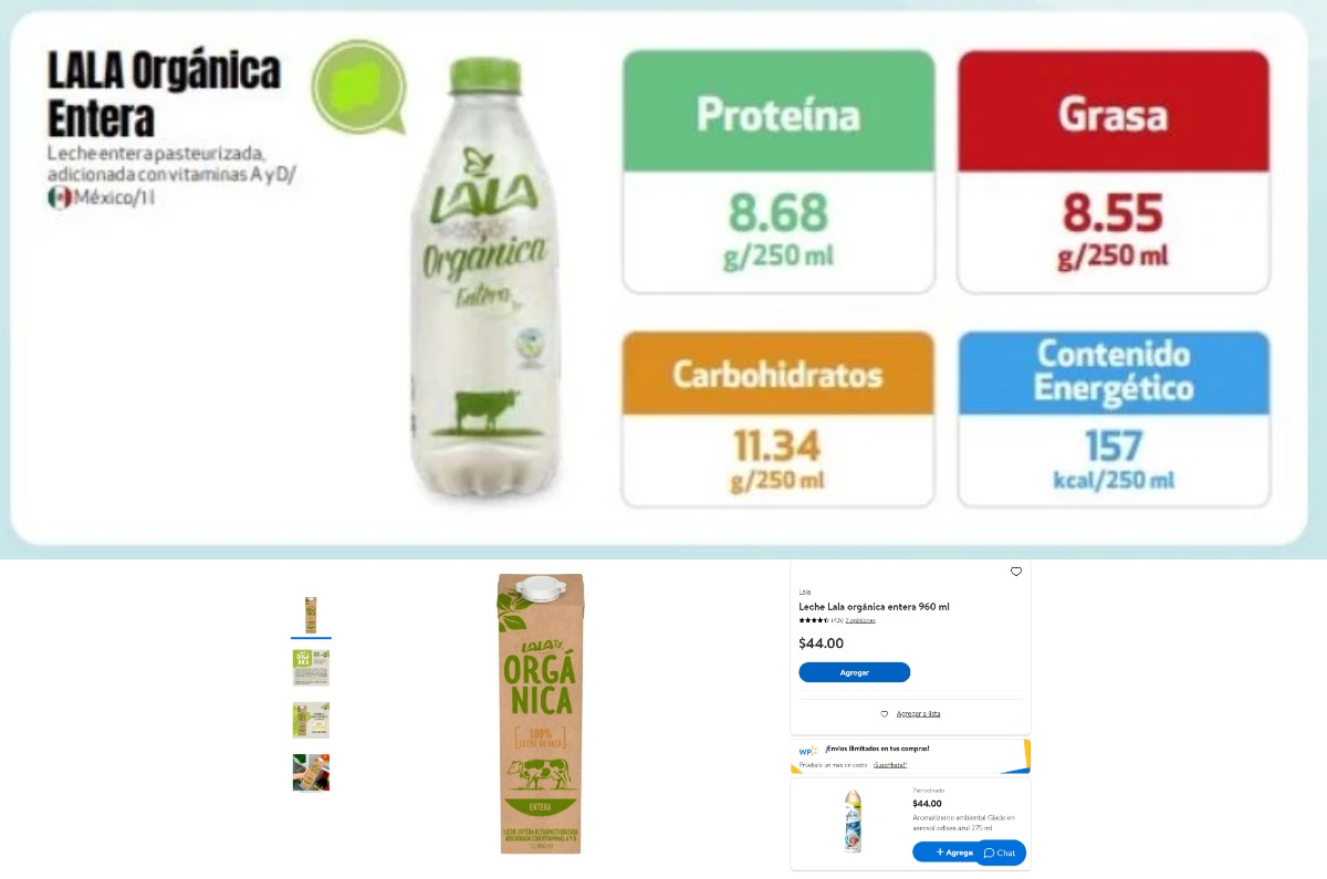 leche orgánica profeco