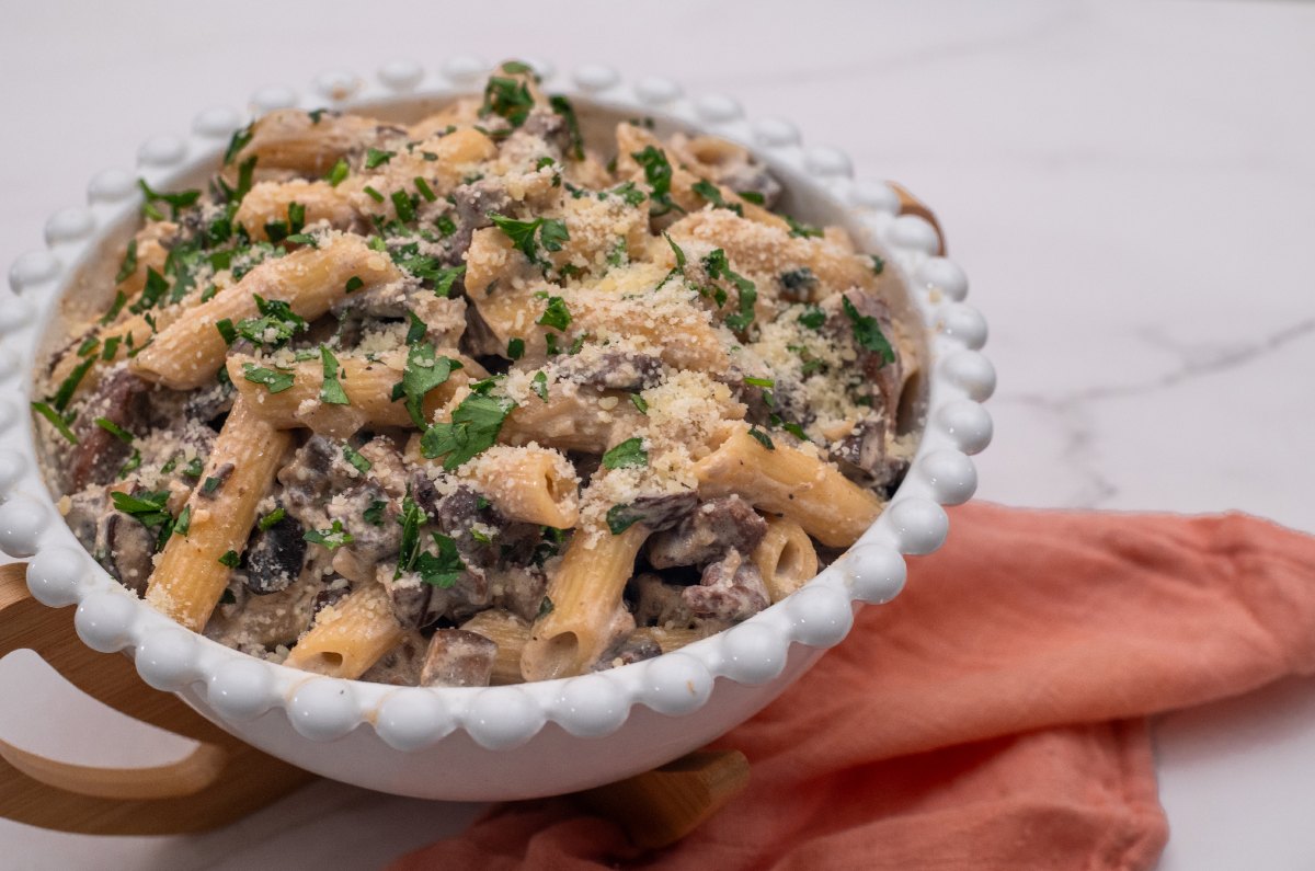 Receta de pasta con carne