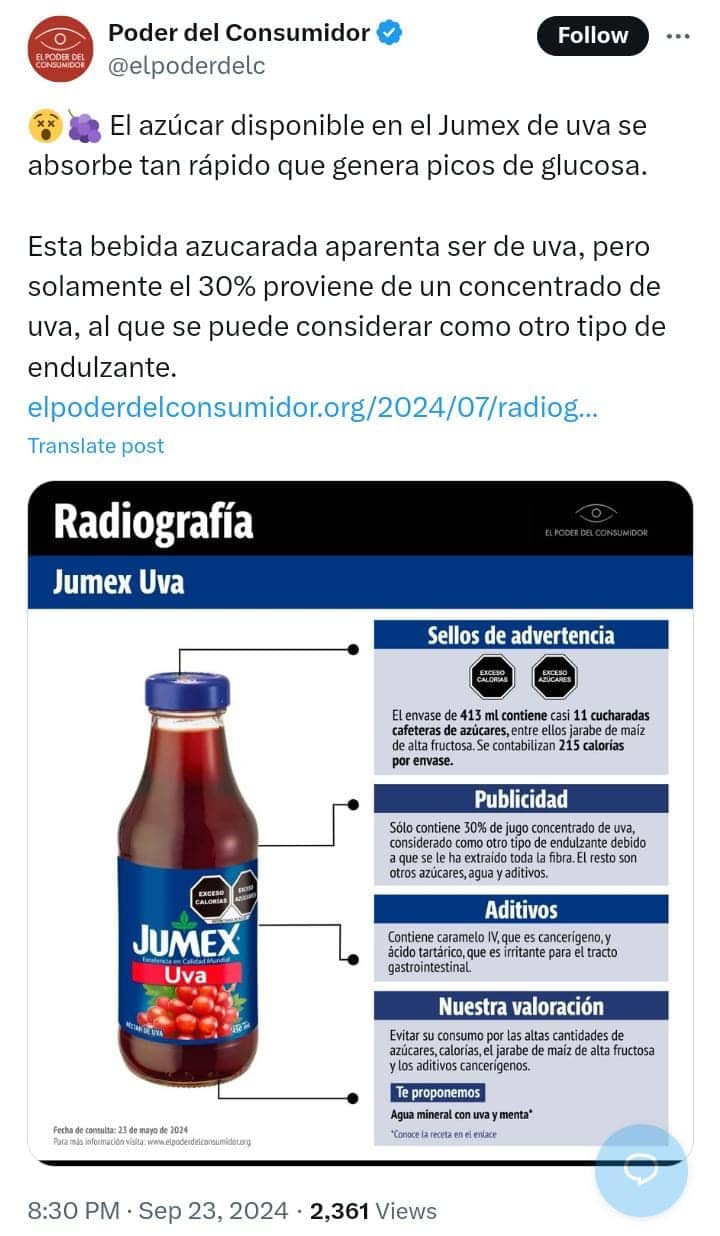 radiografía de jumex de uva el poder del consumidor