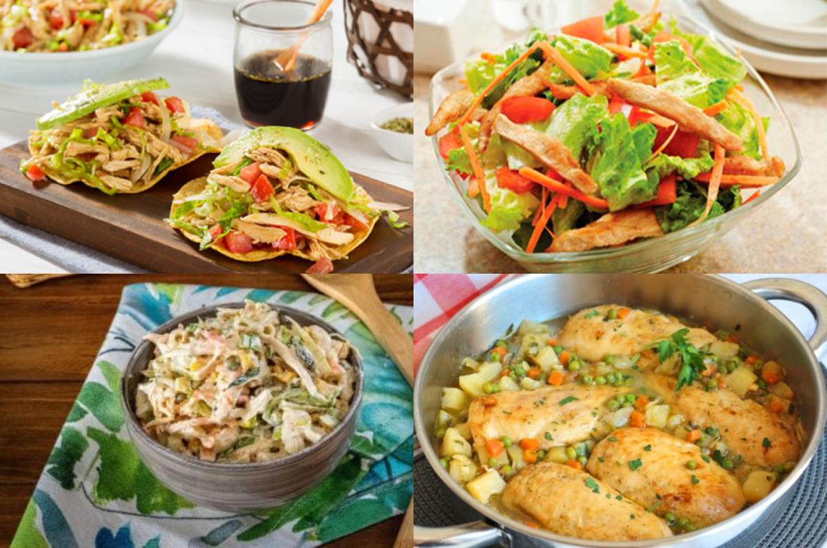 5 recetas de pollo con verduras fáciles y por menos de 70 pesos