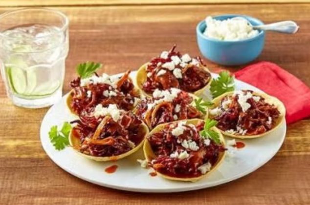 Receta de tinga de jamaica en tostadas