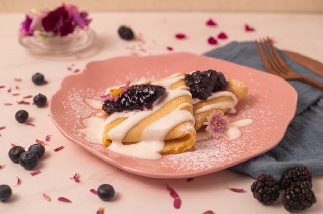 Crepas rellenas al estilo blintze, un dulce toque para tus comidas
