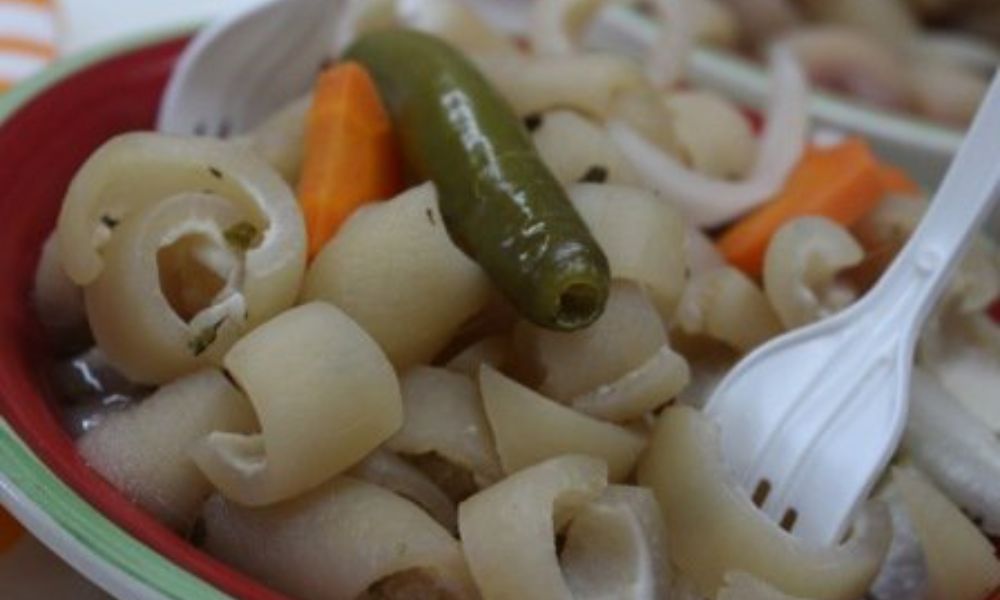 Cueritos de cerdo en vinagre