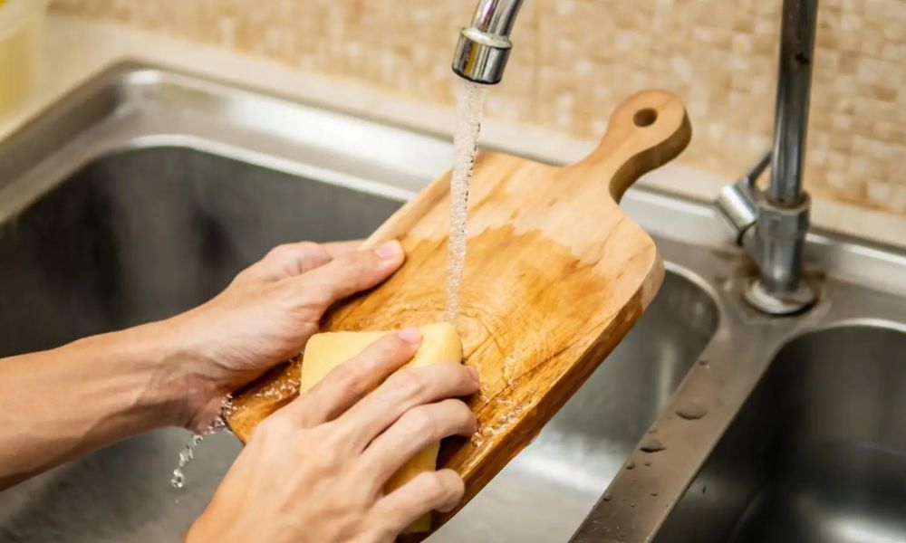 Limpiar tabla para picar
