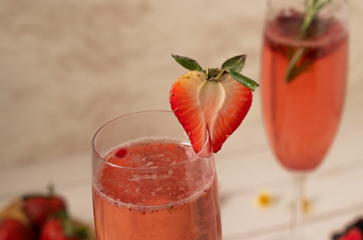 Mimosa de frutos rojos
