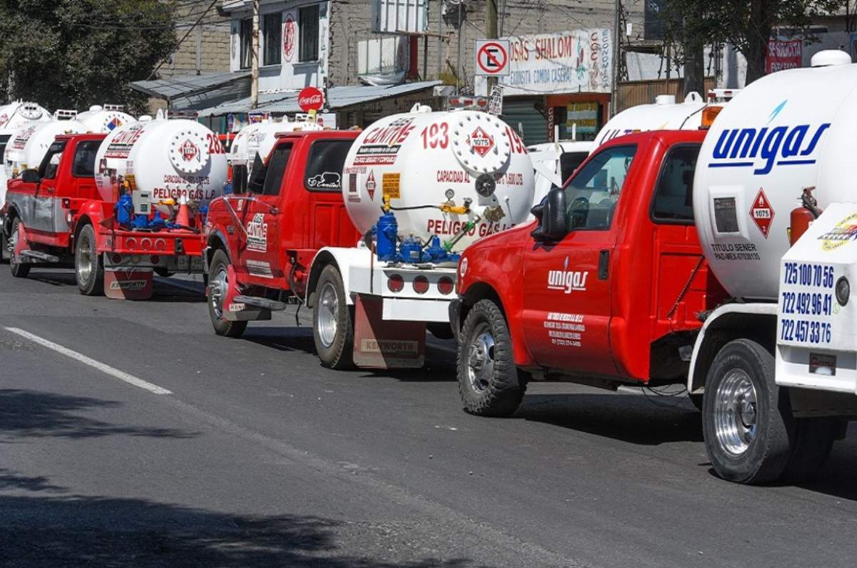 camiones de gas lp en paro