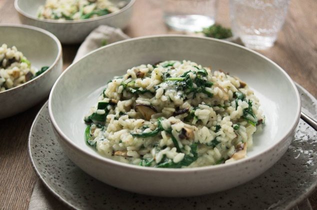 Cómo hacer arroz cremoso con espinaca ¡En 30 minutos!