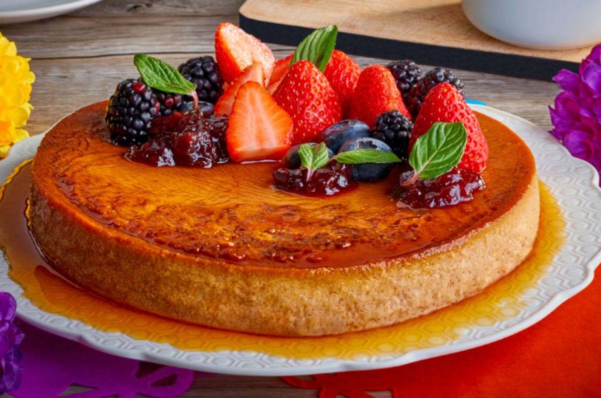 Receta de flan de zarzamora