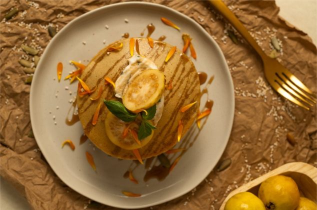 Receta de deliciosos hot cakes de pepita y amaranto