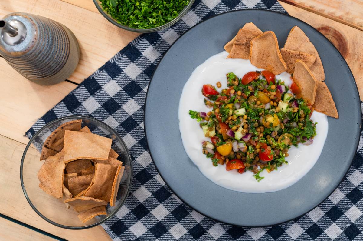 Tabule de lentejas, receta fácil en 5 minutos