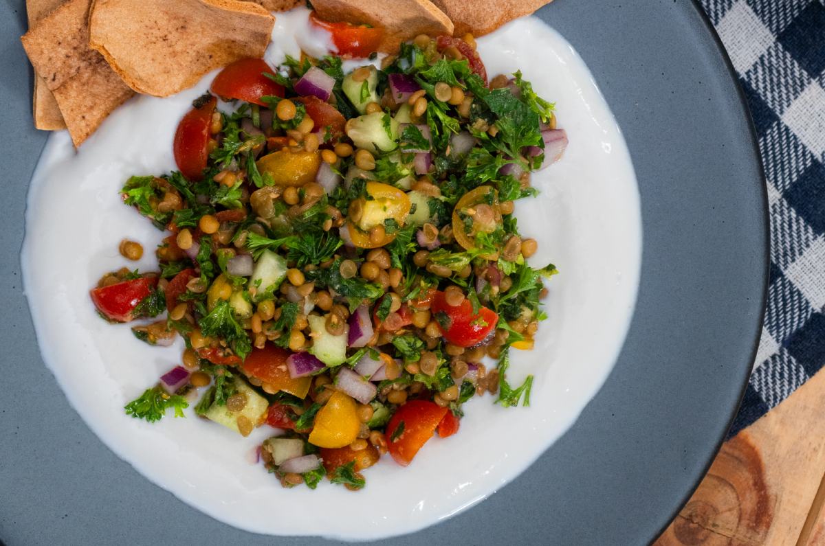 Tabule de lentejas, receta fácil en 5 minutos