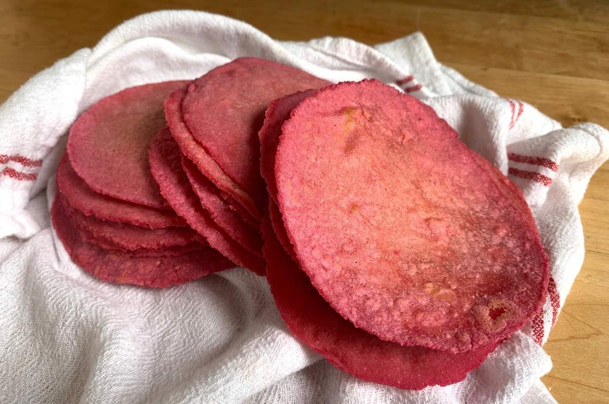 Tortillas de betabel