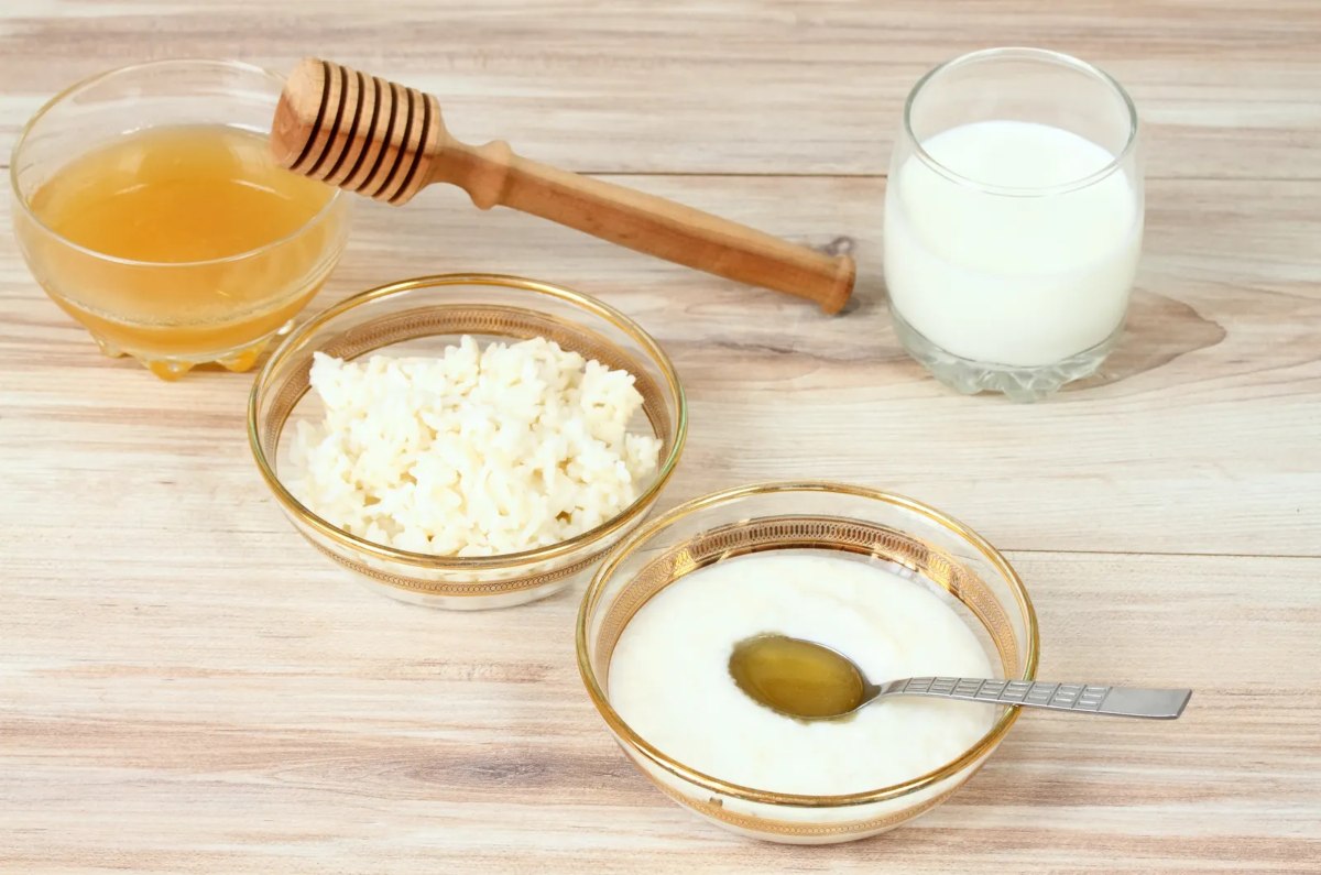 crema facial casera de arroz