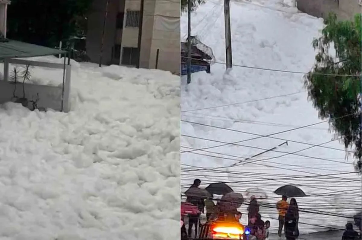 Temporada de lluvias: ¿Qué es la capa de espuma que sorprendió a Naucalpan?