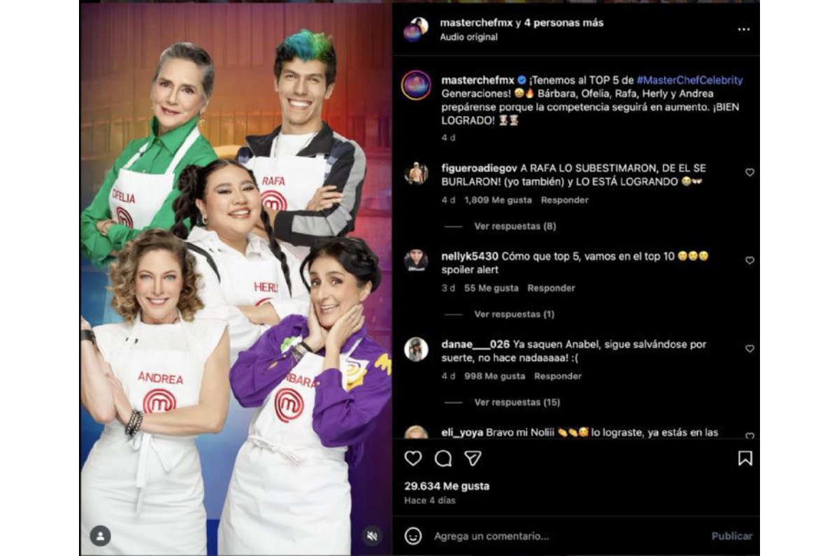 filtran finalistas de masterchef celebrity 2025