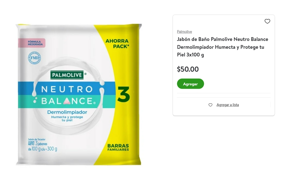 precio jabón palmolive nauro balance