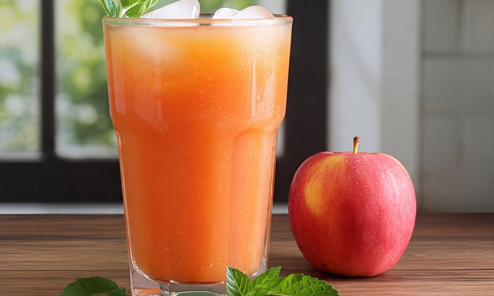 Jugo con pulpa de papaya con manzana