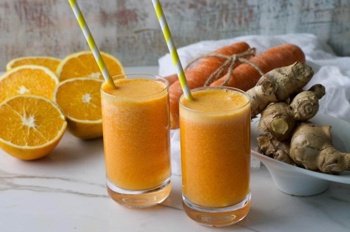 jugo de zanahoria con jengibre