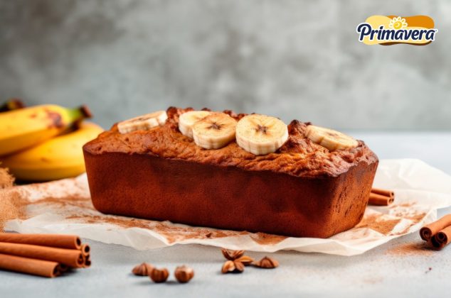 Receta de panqué de plátano con delicioso toque de Canela y Miel