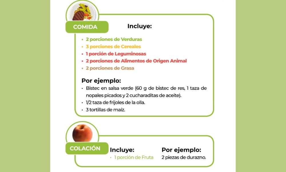 Plan de comida IMSS