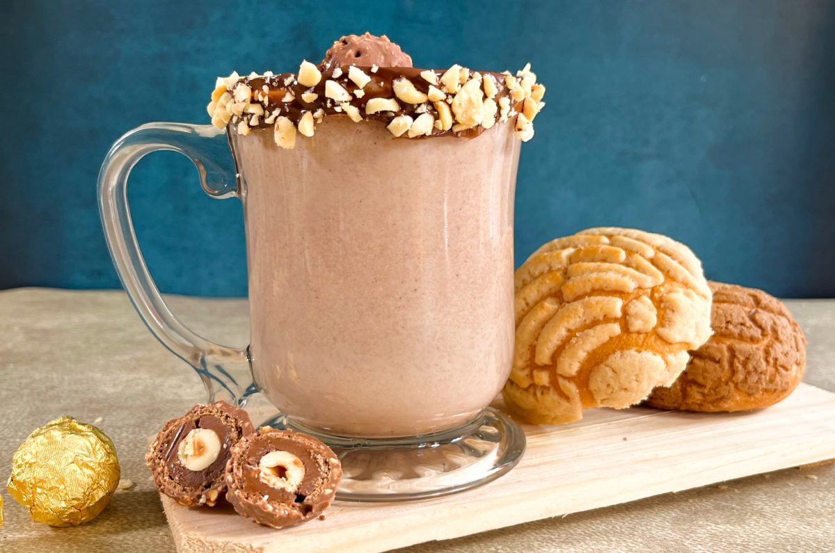 Receta fácil de atole de chocolate ferrero rocher