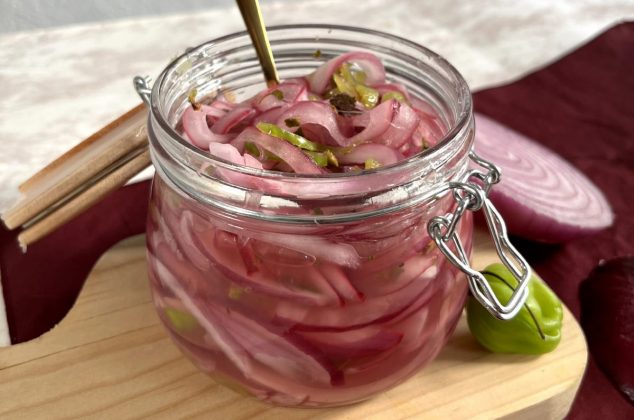 Receta de cebollas encurtidas ¡en 10 minutos!