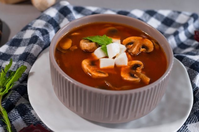 Receta de sopa de hongos