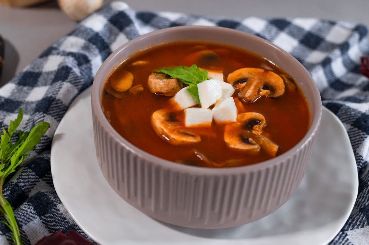 Receta de sopa de hongos