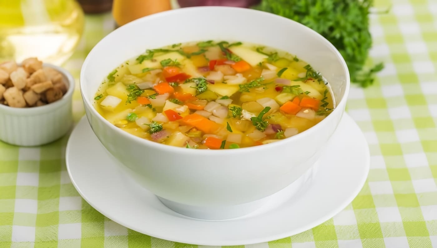 Sopa de verduras mexicana