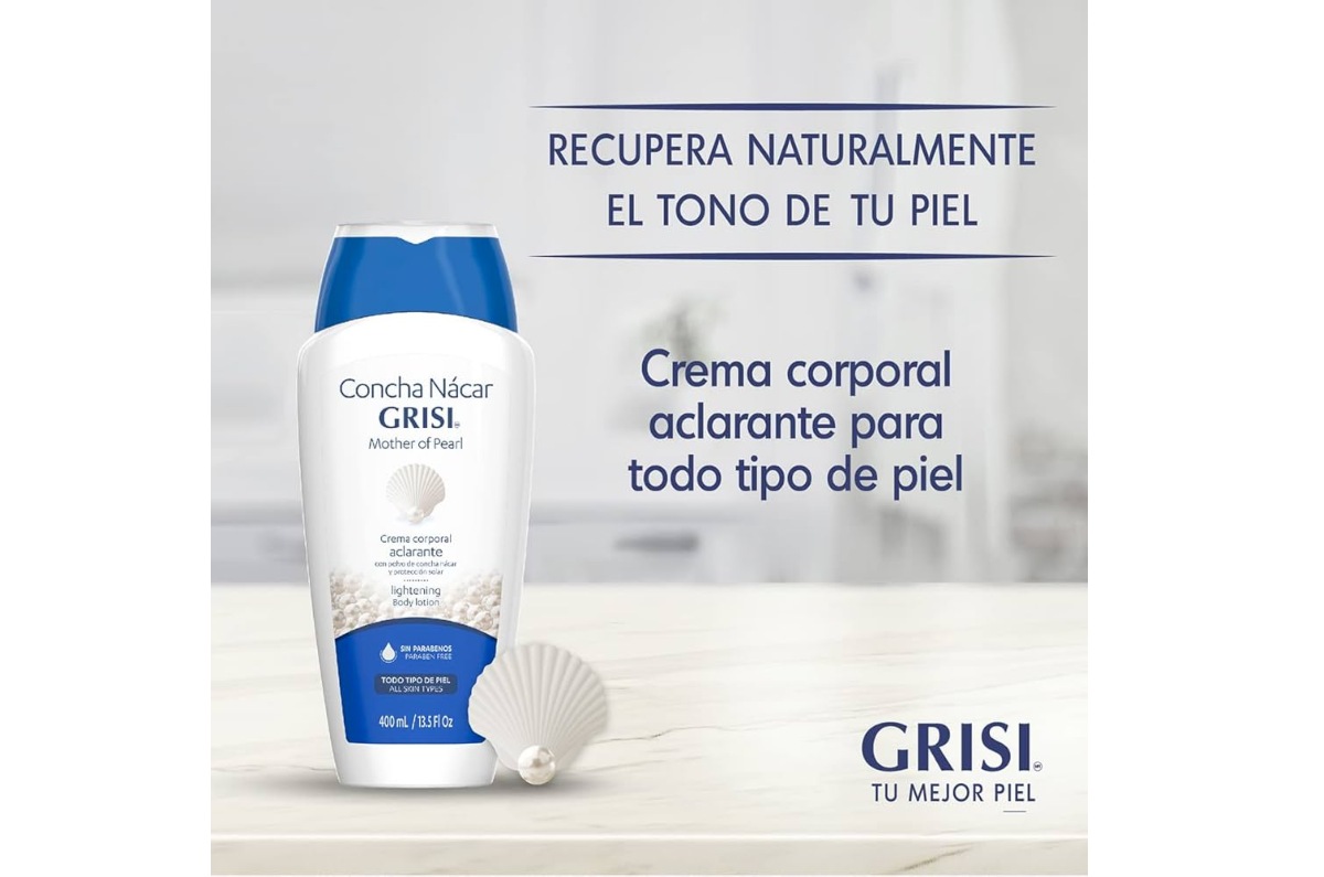 Se trata de la crema aclarante con polvo de concha nácar y protección solar de la marca Grisi. Esta obtuvo una calificación de 7.6 en los estudios que realizó la dependencia. Foto: Archivo