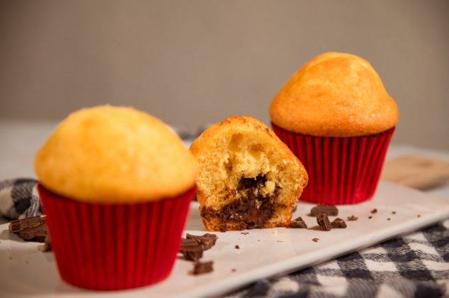 Receta de mantecadas rellenas de chocolate