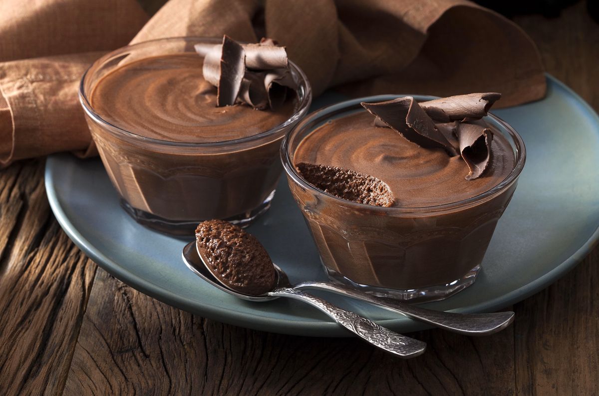 Mousse de chocolate y galleta