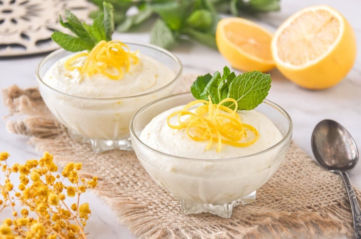 Mousse de queso y limón