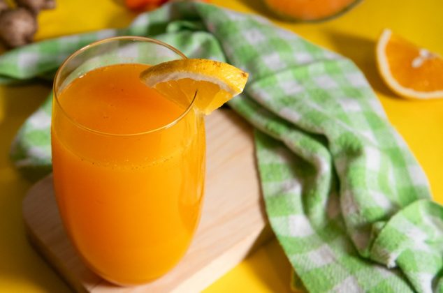 Receta de agua de melón, zanahoria, naranja y jengibre