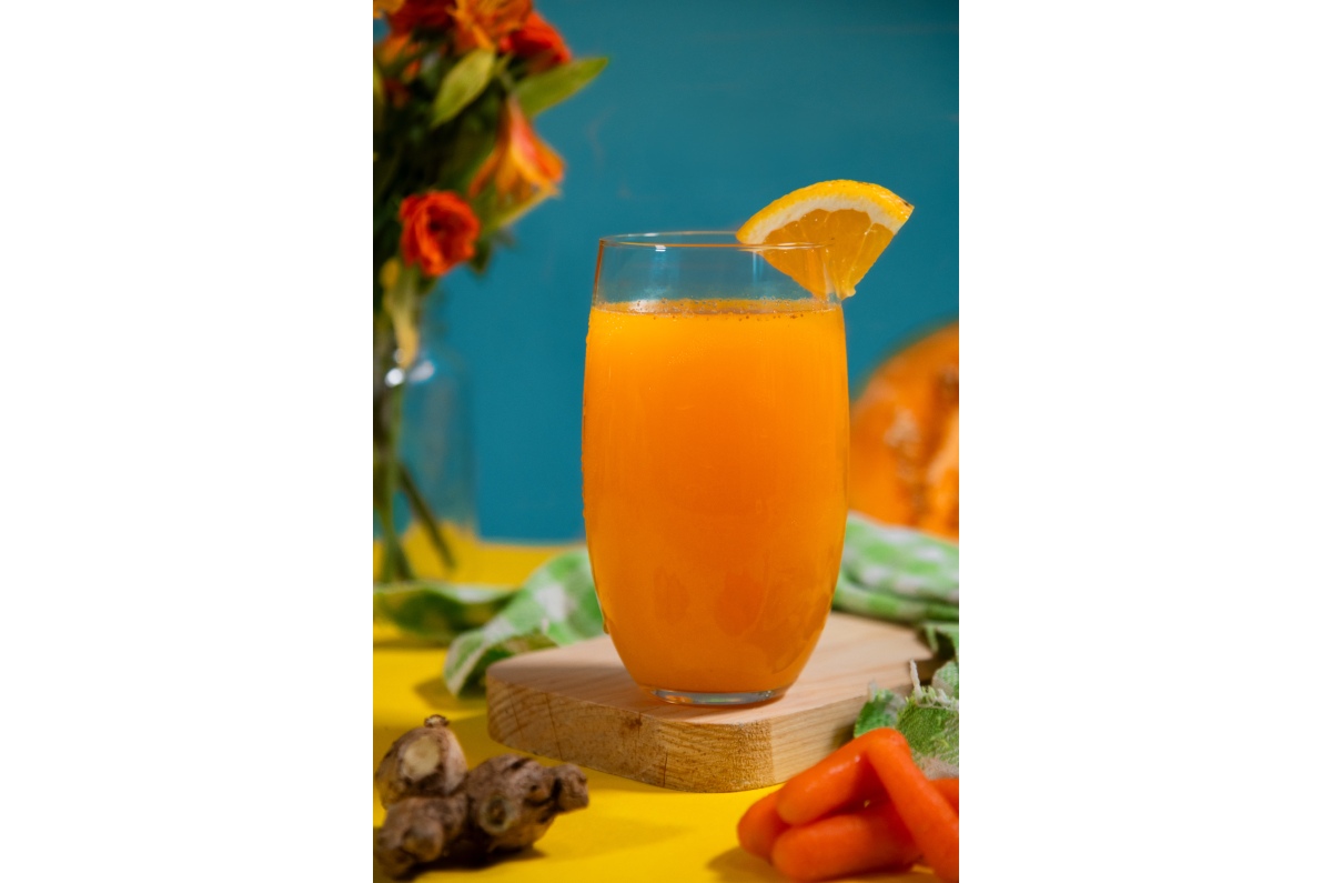 Receta de agua de melón, zanahoria, naranja y jengibre