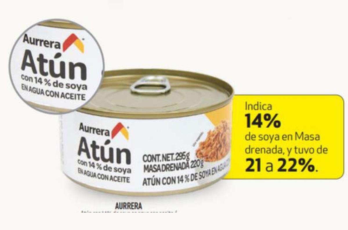 atún en lata de la aurrera