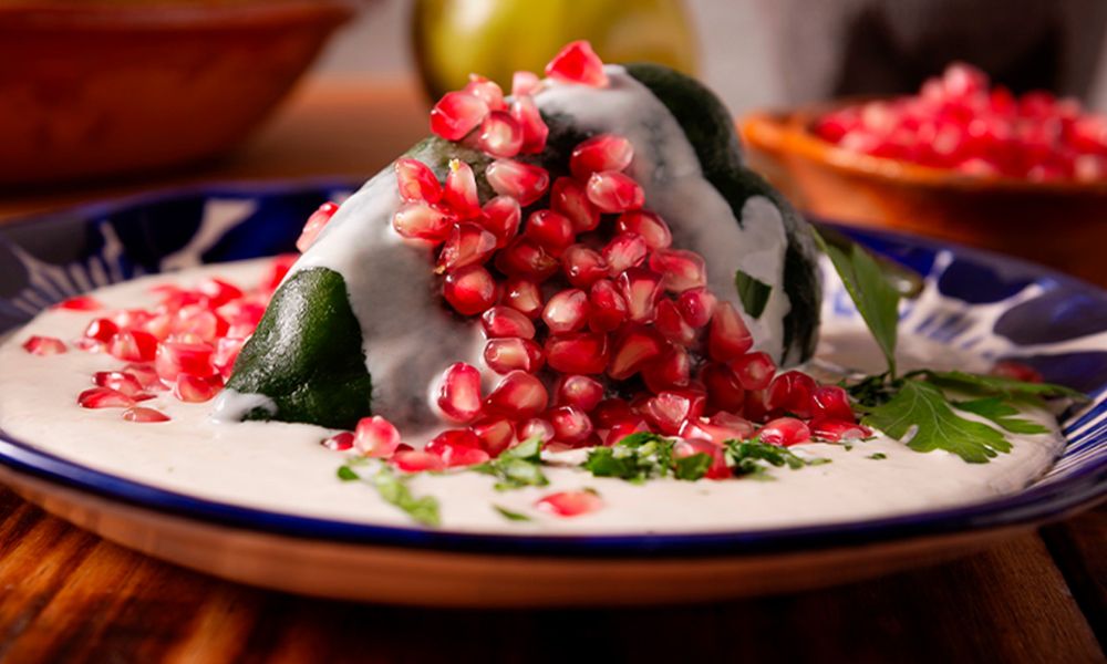 Chiles en nogada receta