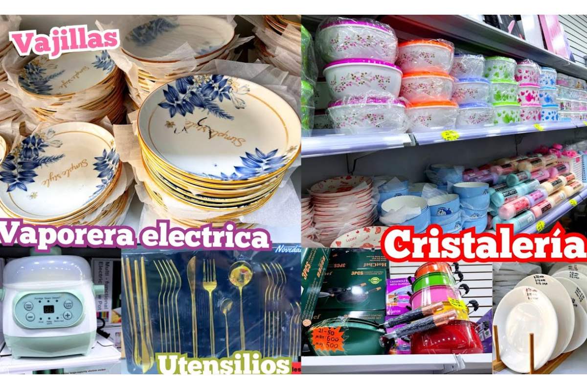 bodega con platos y tazas baratas en CDMX
