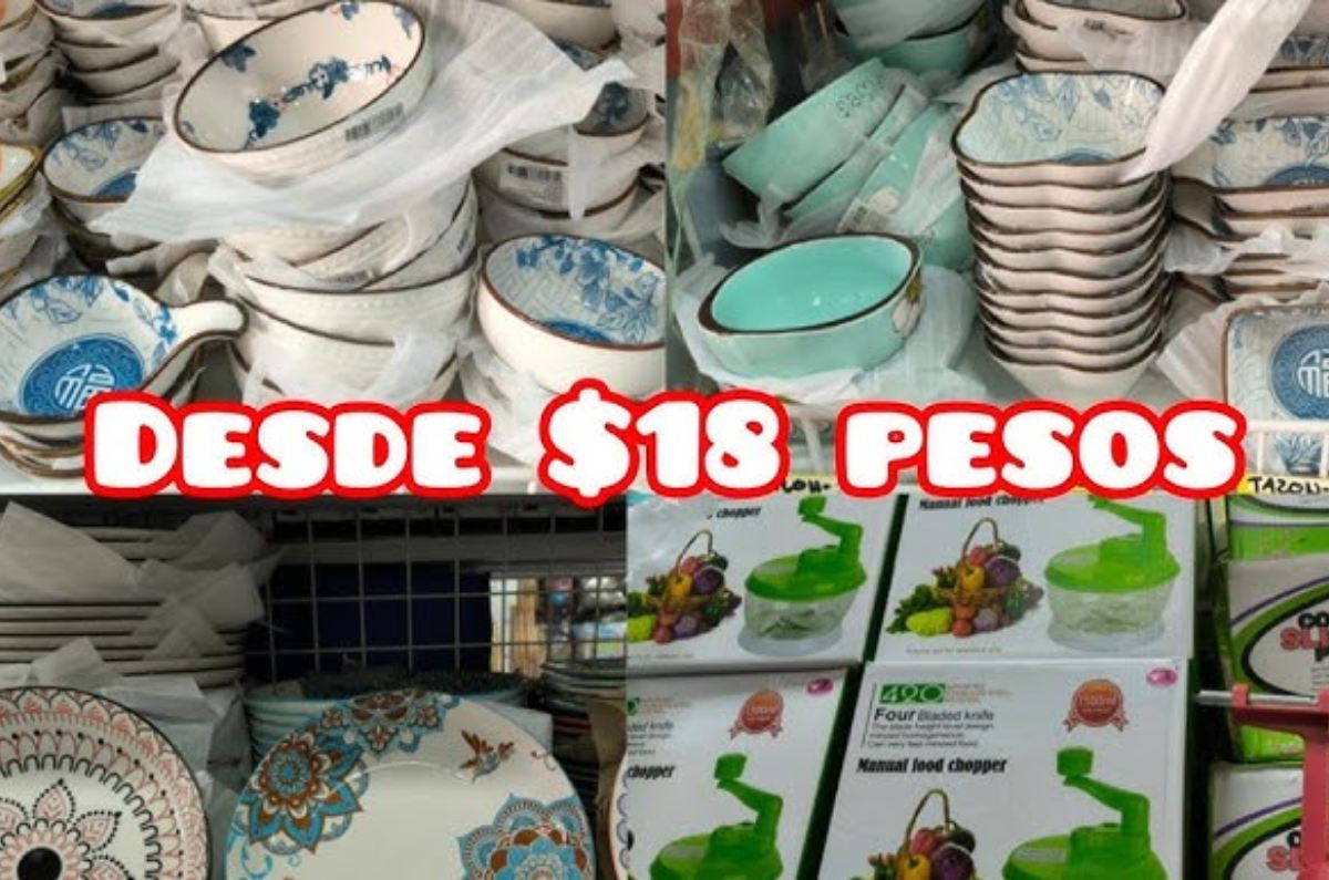 bodega con platos y tazas baratas en CDMX