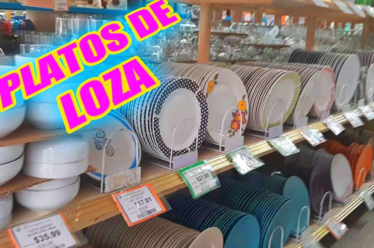 bodega con platos y tazas baratas en CDMX