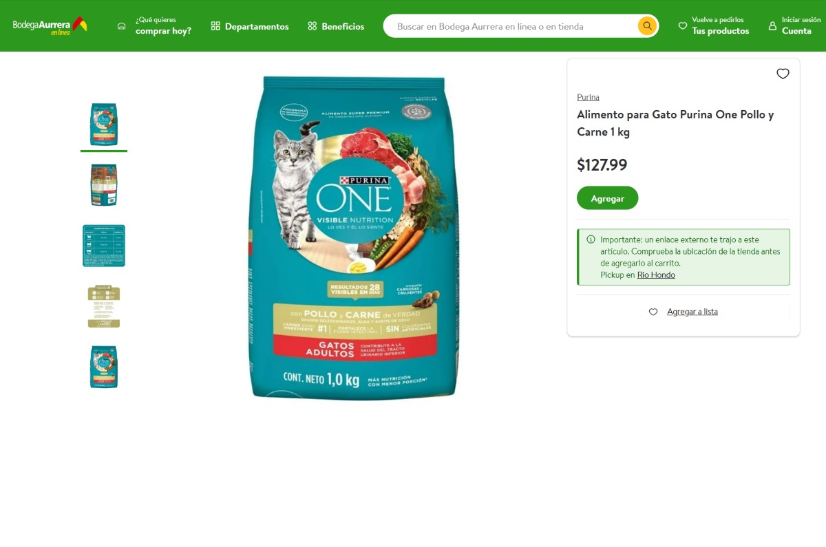precio de purina one en supermercado