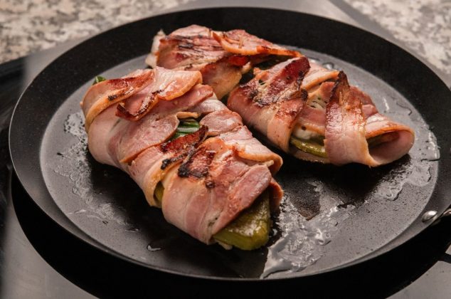 Receta de nopales envueltos con tocino ¡En 20 minutos!