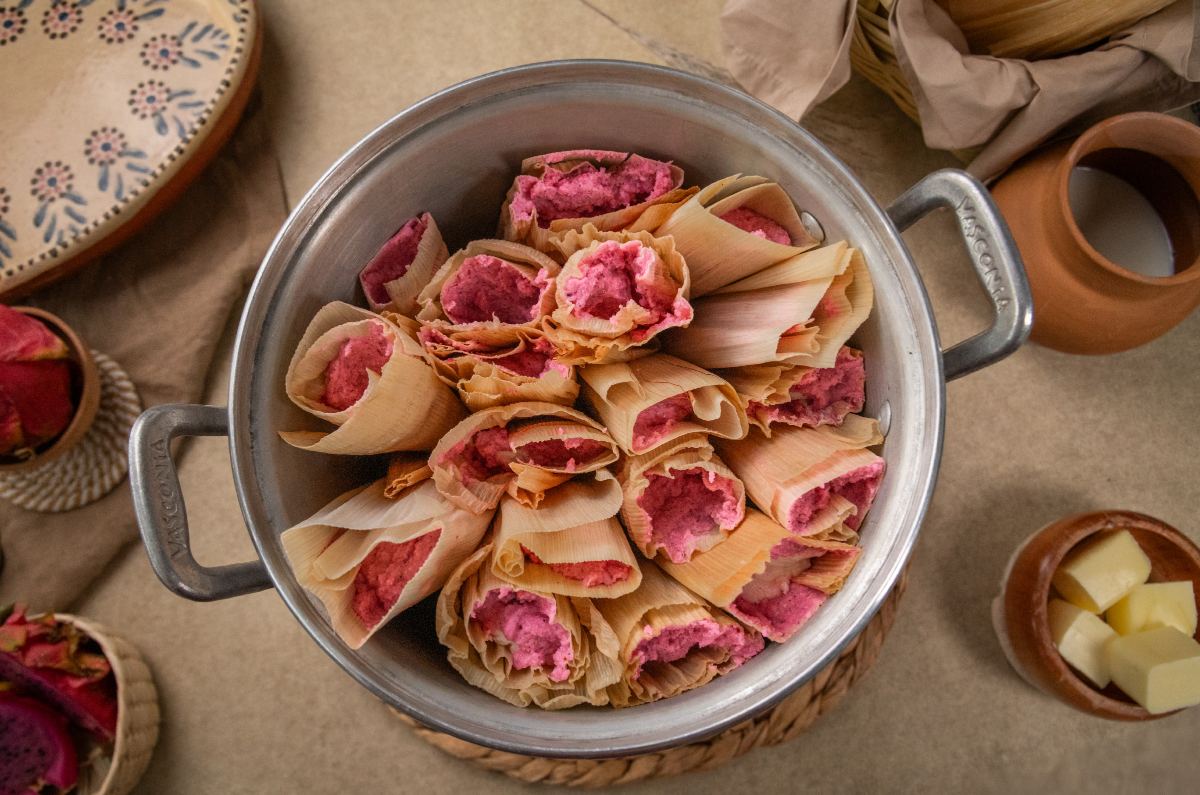 Receta de tamales de pitahaya ¡Con 7 ingredientes!